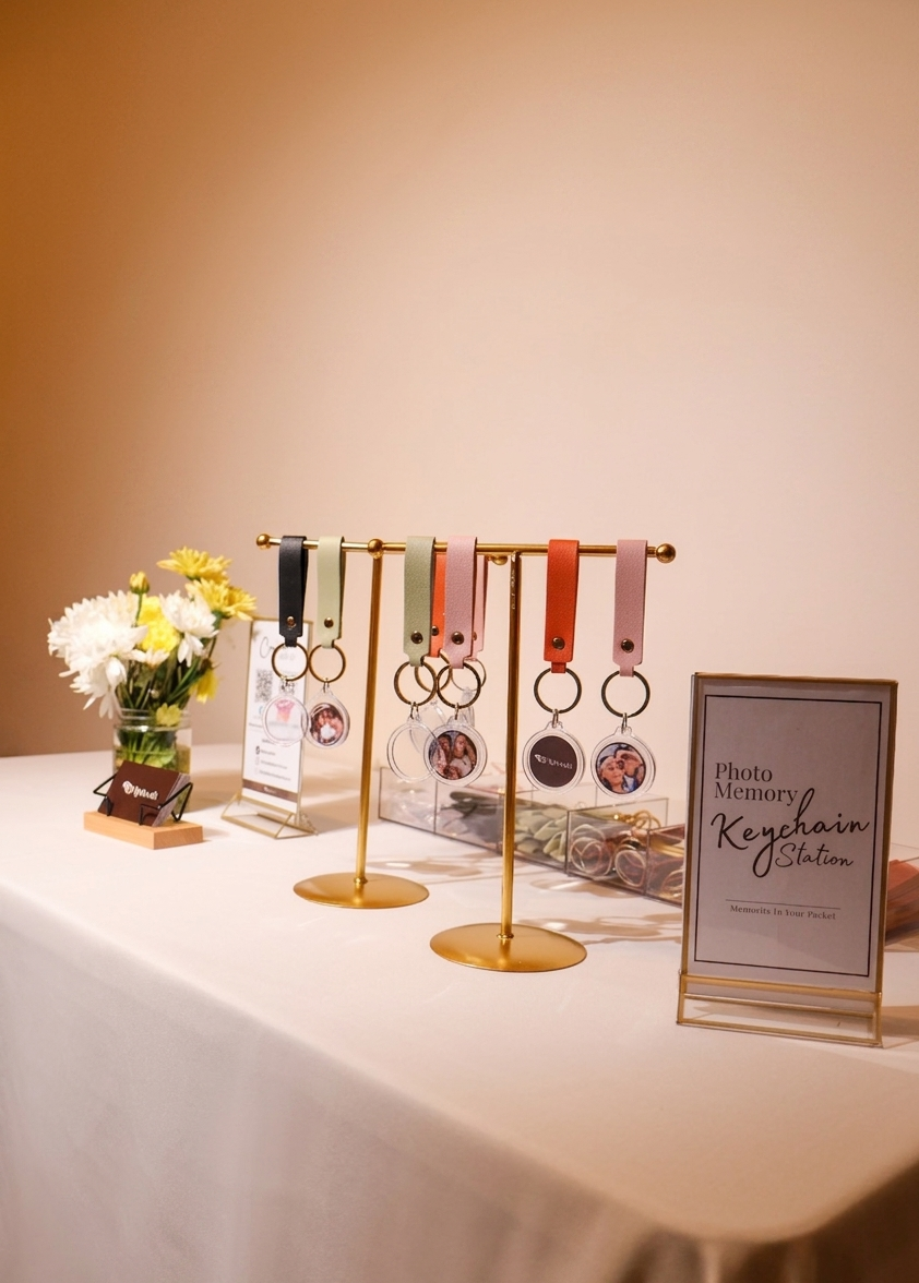 FlipBooth personalised keychain station